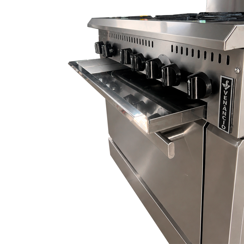 PRO36G-ST - 6 Burners Range with Standard Oven