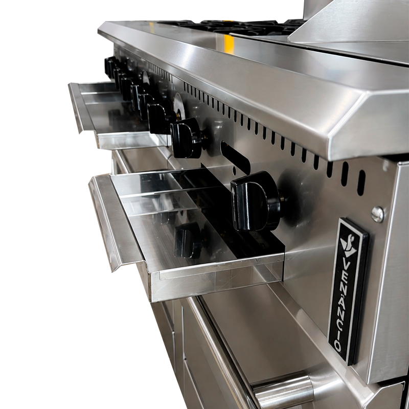 PRM60G-ST - 6 Burners + 24" Manual Griddle Combo Range with Standard Oven