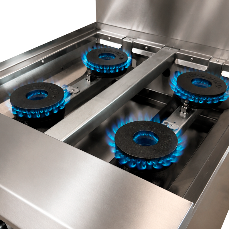 PRO24G-ST - 4 Burners Ranges with Standard Oven