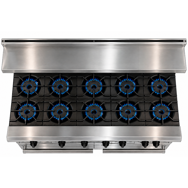 Venancio Prime Series - 10 Burners Range Standard Oven - PRO60G-ST - 310,000 BTU