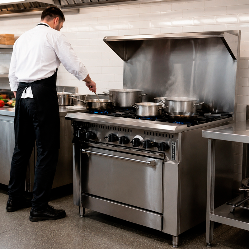 PRO36G-ST - 6 Burners Range with Standard Oven