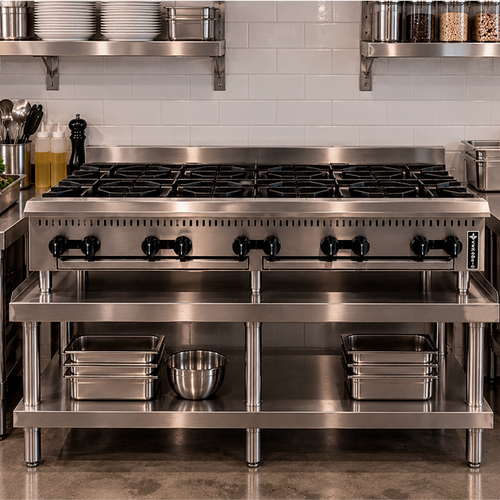 Venancio Prime Series - 10 Burner Hot Plate - PHP60G-CT - 250,000 BTU