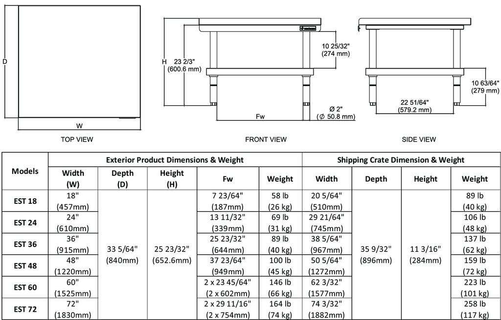 EST36 - 36" Stand